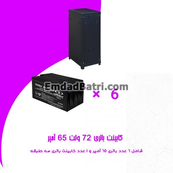 کابینت باتری 72 ولت 65 آمپر