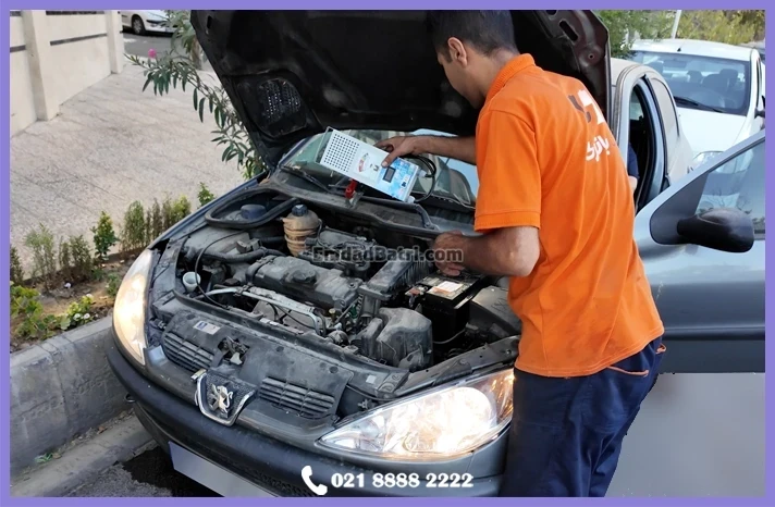 پژو 206 باتری