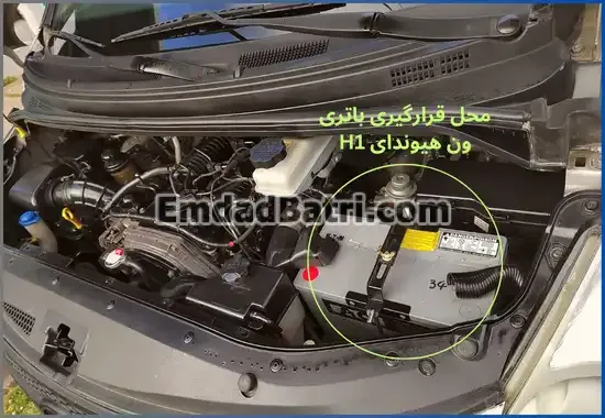 محل باتری ون هیوندای H1