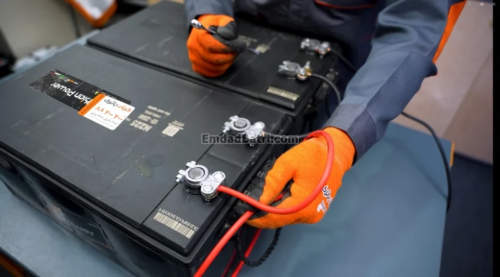 اتصال سری جفت باتری 12 ولتی ، 24 ولت (1)